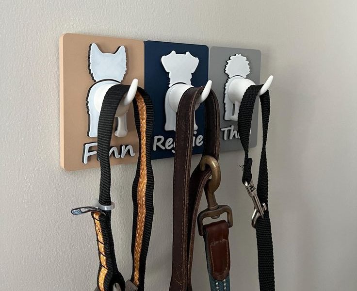 personalized dog leash holder