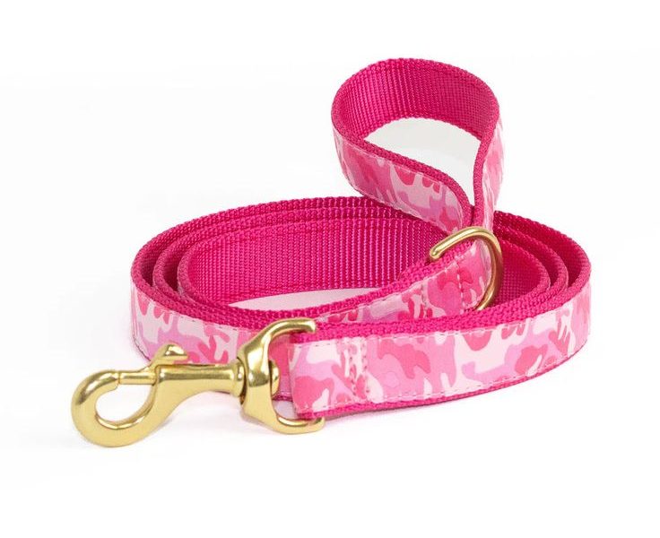 pink camo dog leash