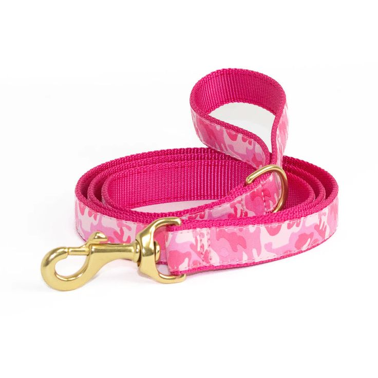 pink camo dog leash