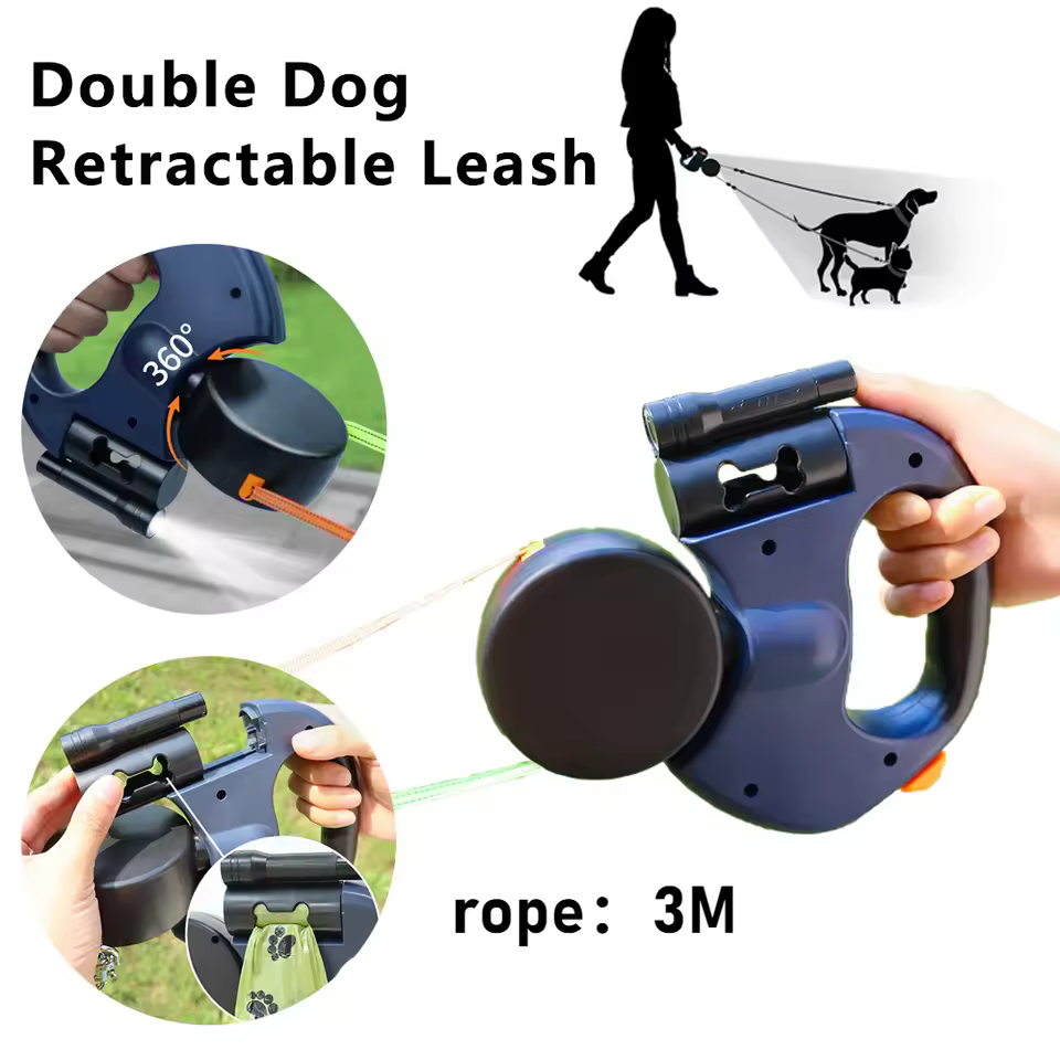 long leash dog